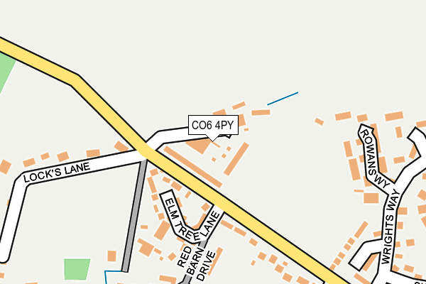 CO6 4PY map - OS OpenMap – Local (Ordnance Survey)