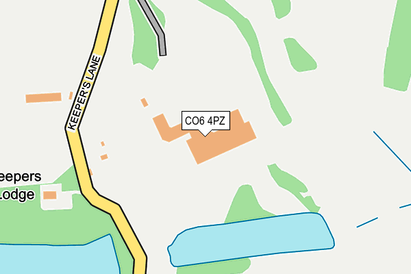 CO6 4PZ map - OS OpenMap – Local (Ordnance Survey)