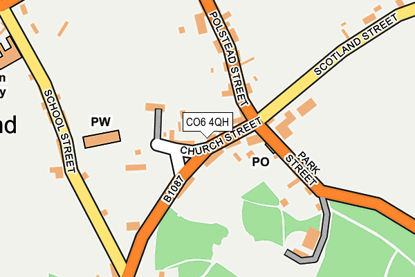 CO6 4QH map - OS OpenMap – Local (Ordnance Survey)