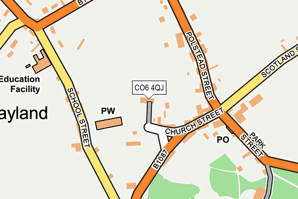 CO6 4QJ map - OS OpenMap – Local (Ordnance Survey)