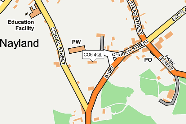 CO6 4QL map - OS OpenMap – Local (Ordnance Survey)