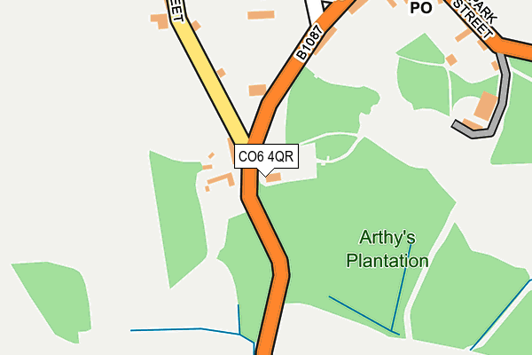 CO6 4QR map - OS OpenMap – Local (Ordnance Survey)