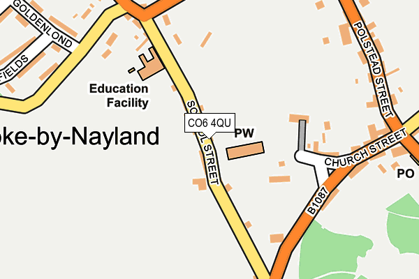 CO6 4QU map - OS OpenMap – Local (Ordnance Survey)