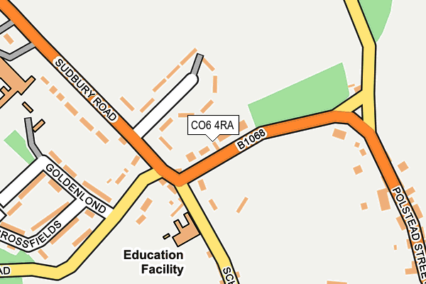 CO6 4RA map - OS OpenMap – Local (Ordnance Survey)