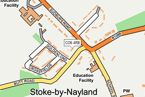 CO6 4RB map - OS OpenMap – Local (Ordnance Survey)