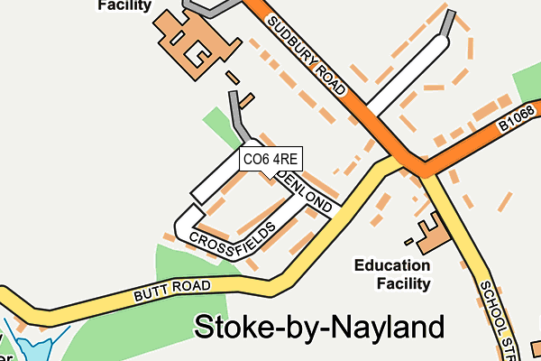 CO6 4RE map - OS OpenMap – Local (Ordnance Survey)