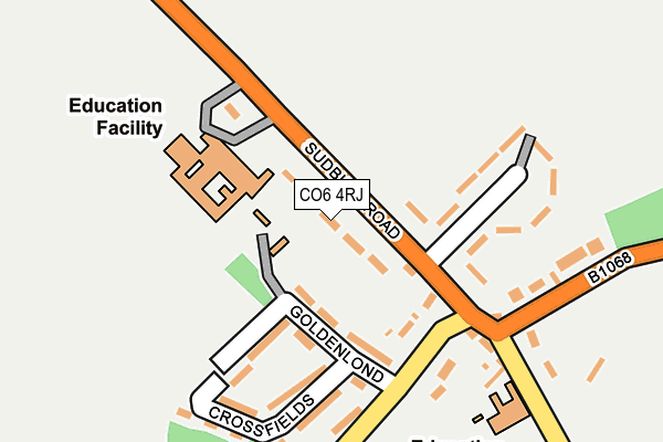 CO6 4RJ map - OS OpenMap – Local (Ordnance Survey)