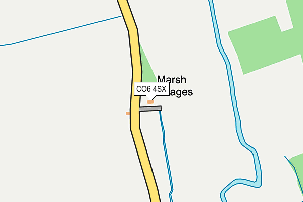 CO6 4SX map - OS OpenMap – Local (Ordnance Survey)