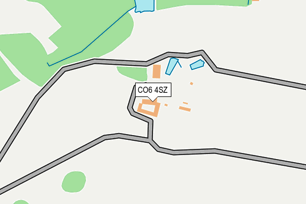 CO6 4SZ map - OS OpenMap – Local (Ordnance Survey)