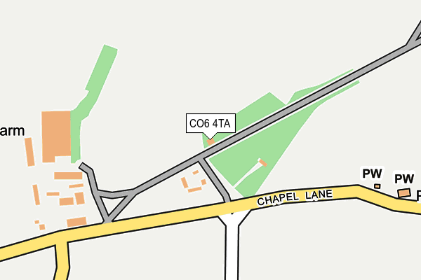 CO6 4TA map - OS OpenMap – Local (Ordnance Survey)