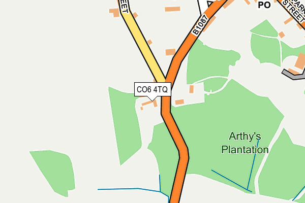 CO6 4TQ map - OS OpenMap – Local (Ordnance Survey)