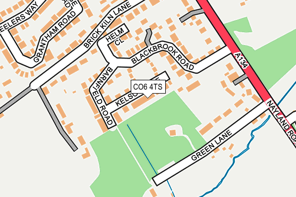 CO6 4TS map - OS OpenMap – Local (Ordnance Survey)