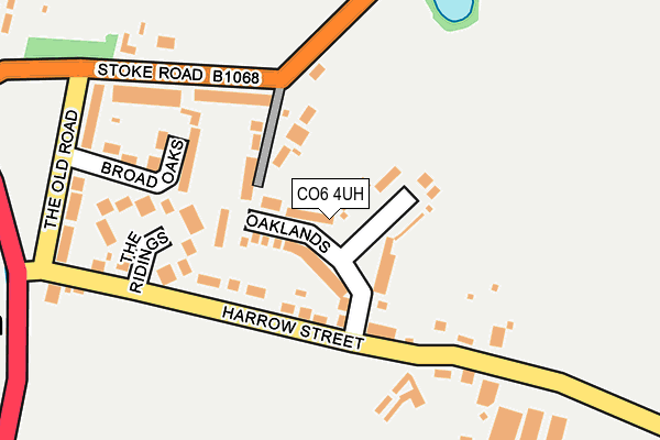 CO6 4UH map - OS OpenMap – Local (Ordnance Survey)