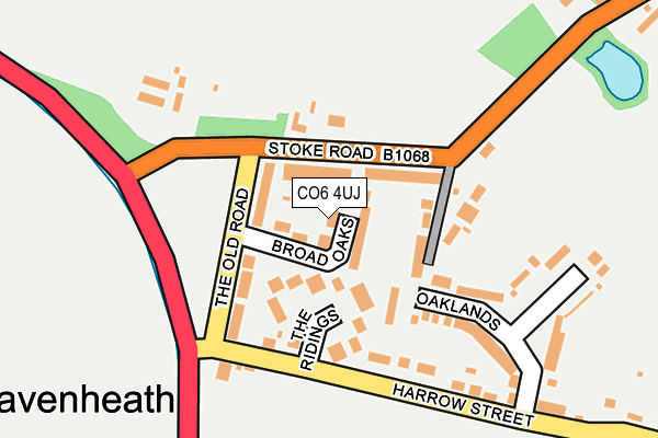 CO6 4UJ map - OS OpenMap – Local (Ordnance Survey)