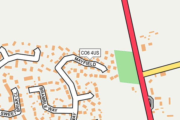 CO6 4US map - OS OpenMap – Local (Ordnance Survey)