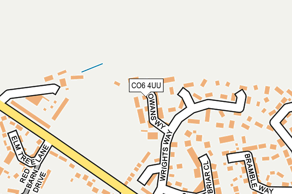 CO6 4UU map - OS OpenMap – Local (Ordnance Survey)