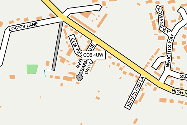 CO6 4UW map - OS OpenMap – Local (Ordnance Survey)