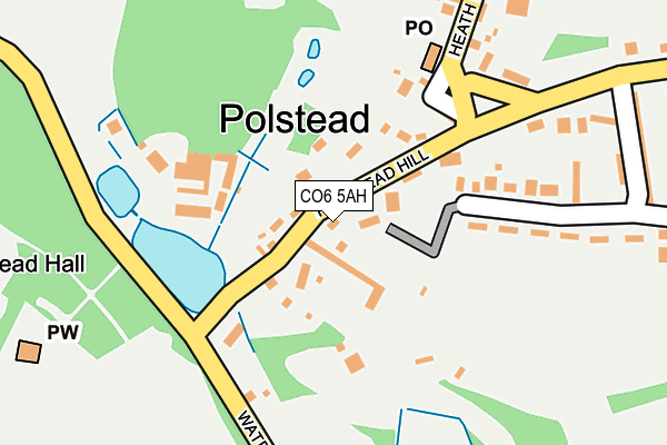 CO6 5AH map - OS OpenMap – Local (Ordnance Survey)