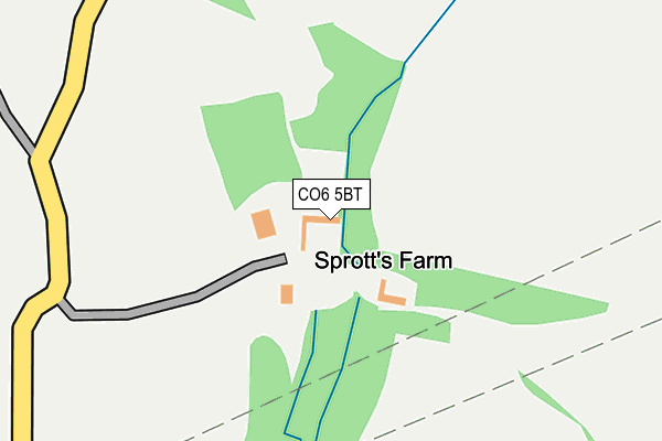 CO6 5BT map - OS OpenMap – Local (Ordnance Survey)