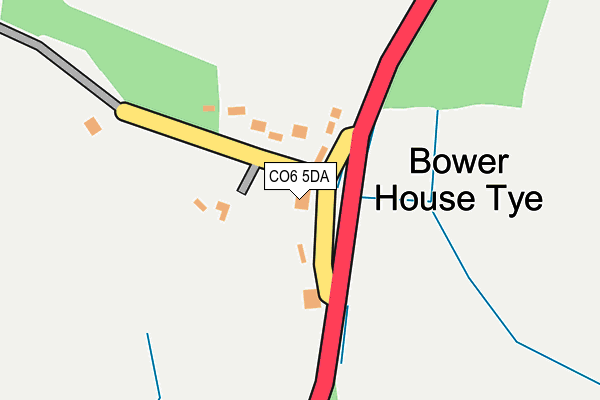 CO6 5DA map - OS OpenMap – Local (Ordnance Survey)