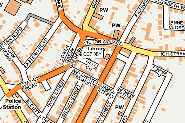 CO7 0BY map - OS OpenMap – Local (Ordnance Survey)