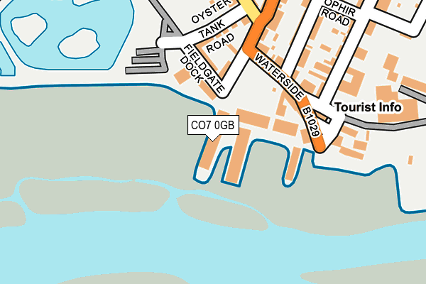 CO7 0GB map - OS OpenMap – Local (Ordnance Survey)