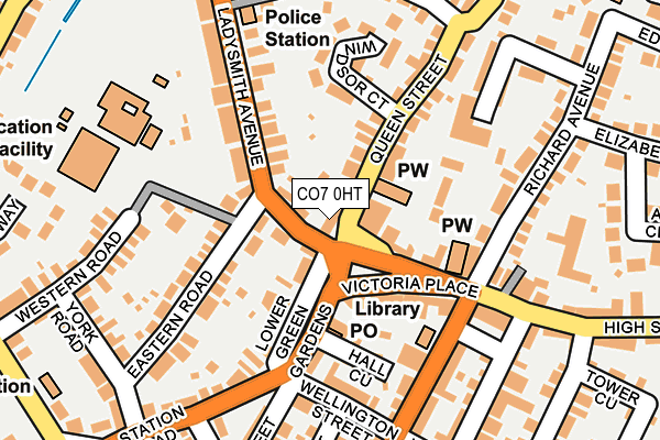 CO7 0HT map - OS OpenMap – Local (Ordnance Survey)