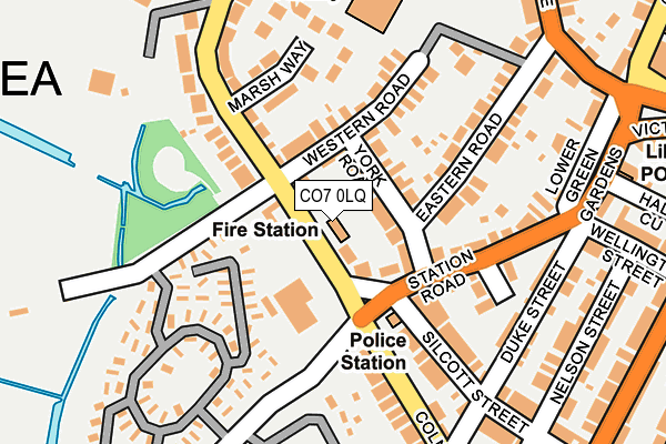 CO7 0LQ map - OS OpenMap – Local (Ordnance Survey)