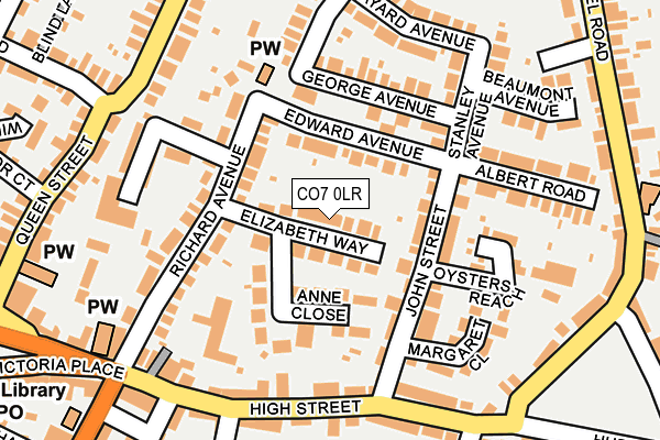CO7 0LR map - OS OpenMap – Local (Ordnance Survey)