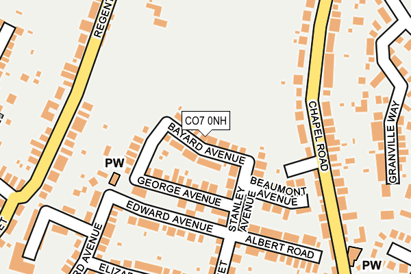 CO7 0NH map - OS OpenMap – Local (Ordnance Survey)