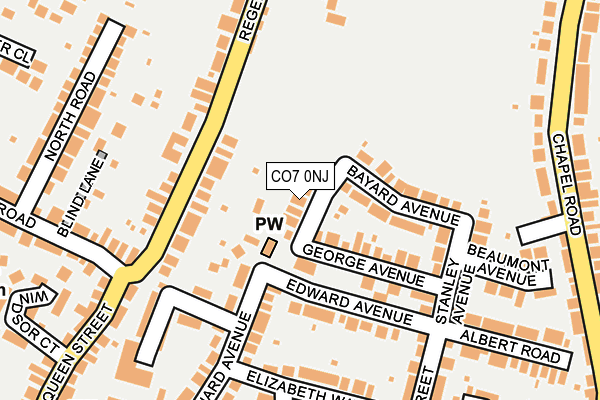 CO7 0NJ map - OS OpenMap – Local (Ordnance Survey)