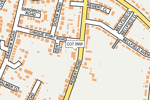 CO7 0NW map - OS OpenMap – Local (Ordnance Survey)