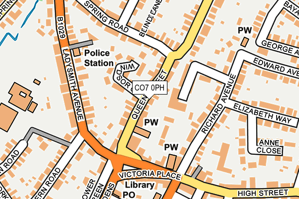 CO7 0PH map - OS OpenMap – Local (Ordnance Survey)
