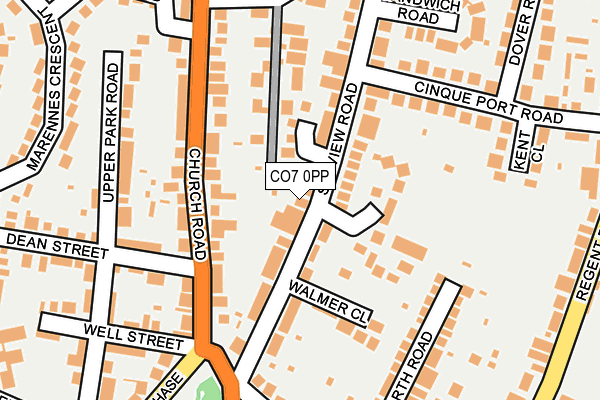 CO7 0PP map - OS OpenMap – Local (Ordnance Survey)