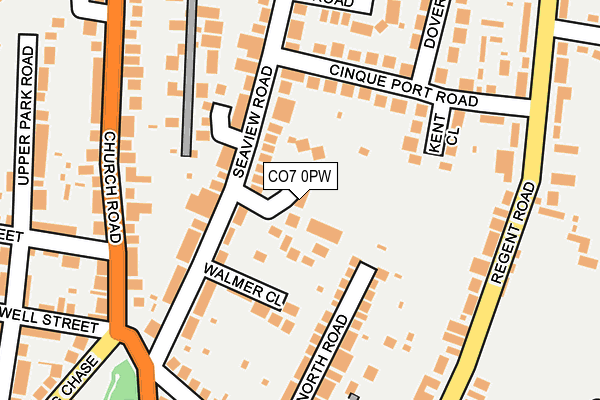CO7 0PW map - OS OpenMap – Local (Ordnance Survey)