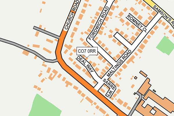 CO7 0RR map - OS OpenMap – Local (Ordnance Survey)