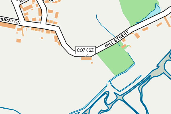 CO7 0SZ map - OS OpenMap – Local (Ordnance Survey)