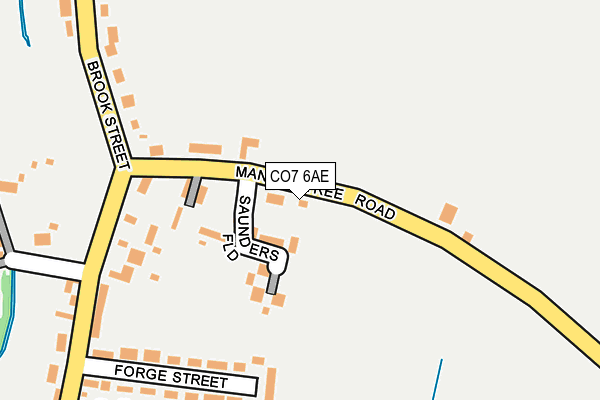 CO7 6AE map - OS OpenMap – Local (Ordnance Survey)