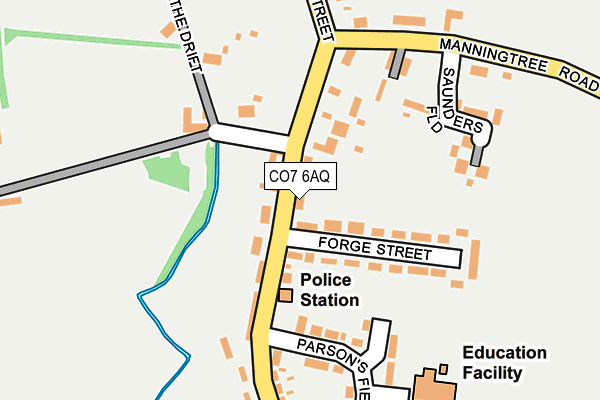 CO7 6AQ map - OS OpenMap – Local (Ordnance Survey)