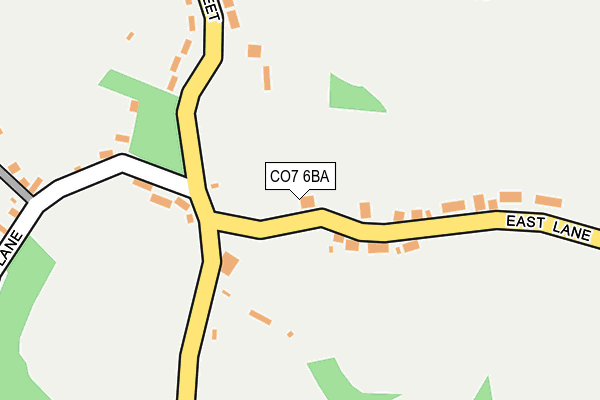 CO7 6BA map - OS OpenMap – Local (Ordnance Survey)
