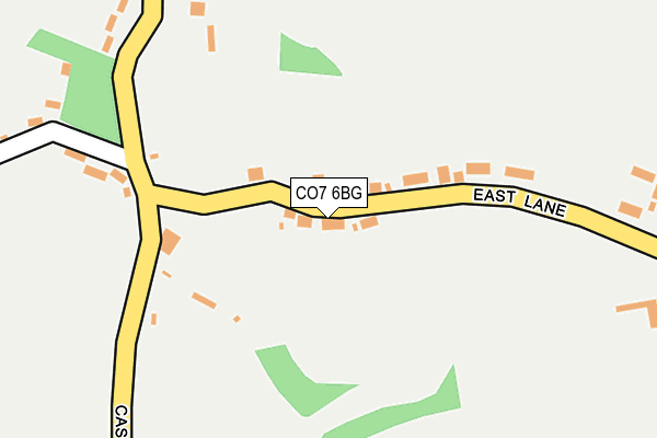 CO7 6BG map - OS OpenMap – Local (Ordnance Survey)