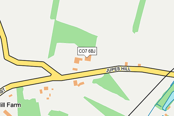 CO7 6BJ map - OS OpenMap – Local (Ordnance Survey)