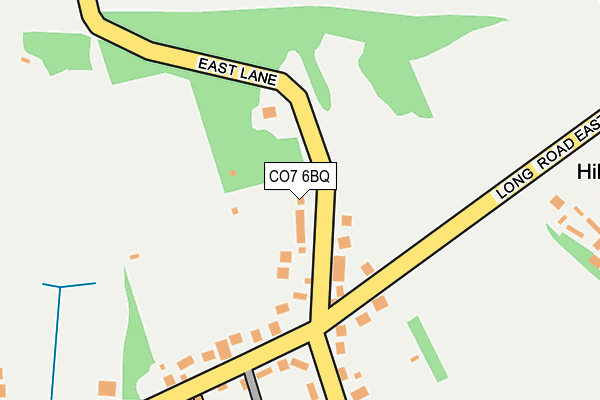 CO7 6BQ map - OS OpenMap – Local (Ordnance Survey)