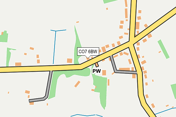CO7 6BW map - OS OpenMap – Local (Ordnance Survey)