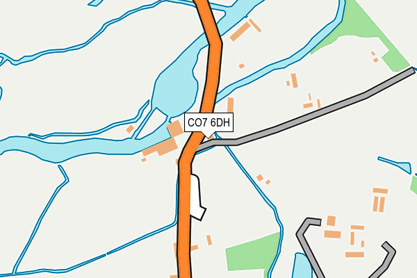 CO7 6DH map - OS OpenMap – Local (Ordnance Survey)