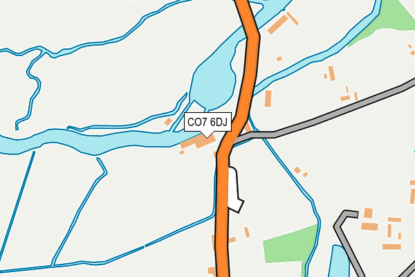 CO7 6DJ map - OS OpenMap – Local (Ordnance Survey)