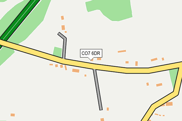 CO7 6DR map - OS OpenMap – Local (Ordnance Survey)