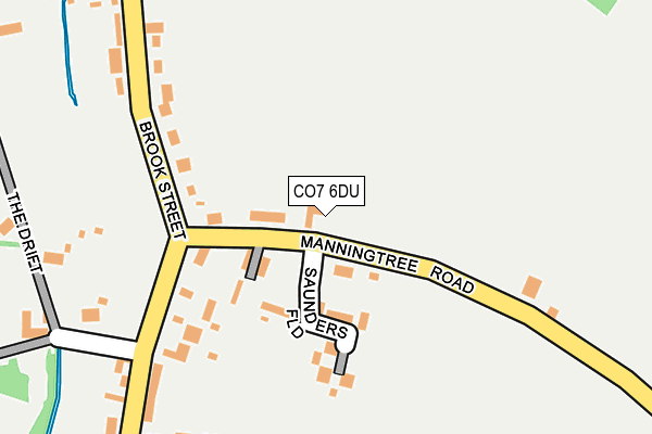 CO7 6DU map - OS OpenMap – Local (Ordnance Survey)