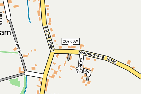 CO7 6DW map - OS OpenMap – Local (Ordnance Survey)