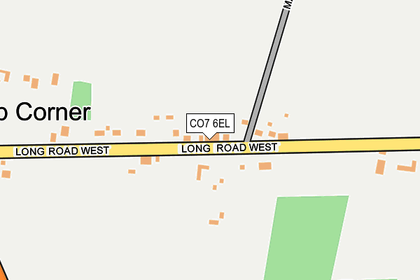 CO7 6EL map - OS OpenMap – Local (Ordnance Survey)